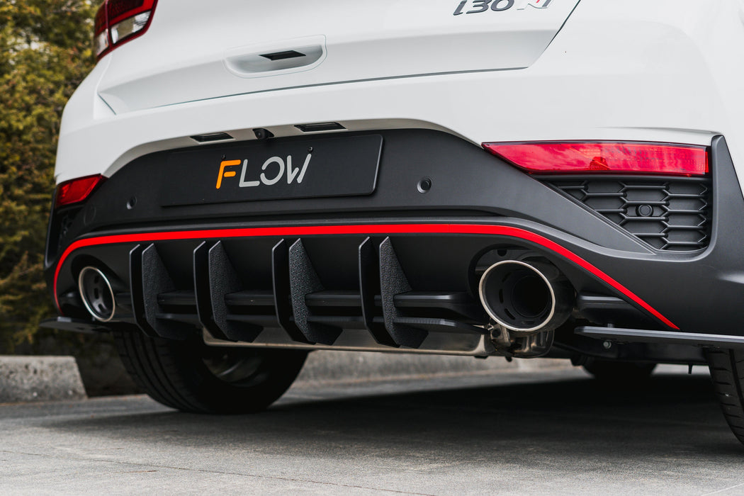 i30N Hatch PDE V6 FL2 2025 Flow-Lock Rear Diffuser-Flow Designs