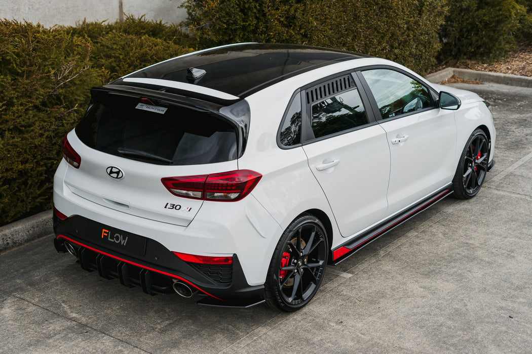 i30N Hatch PDE V6 FL2 2025 Rear Spoiler Extension-Flow Designs