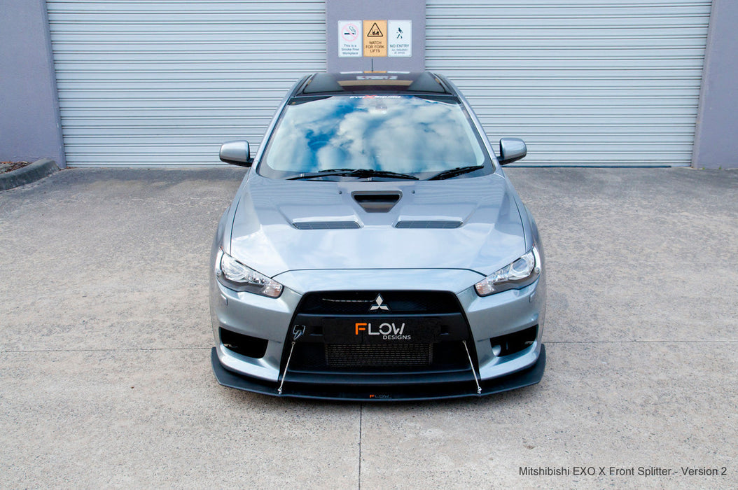 Lancer Evolution X Full Lip Splitter Set-Flow Designs