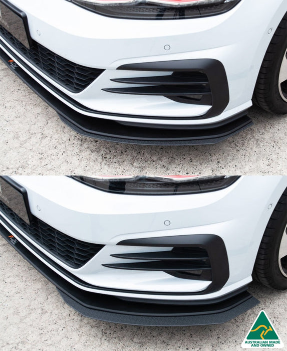 MK7.5 Golf GTI Front Lip Splitter Extensions (Pair)-Flow Designs