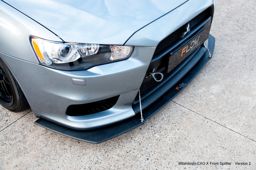 Lancer Evolution X Full Lip Splitter Set-Flow Designs