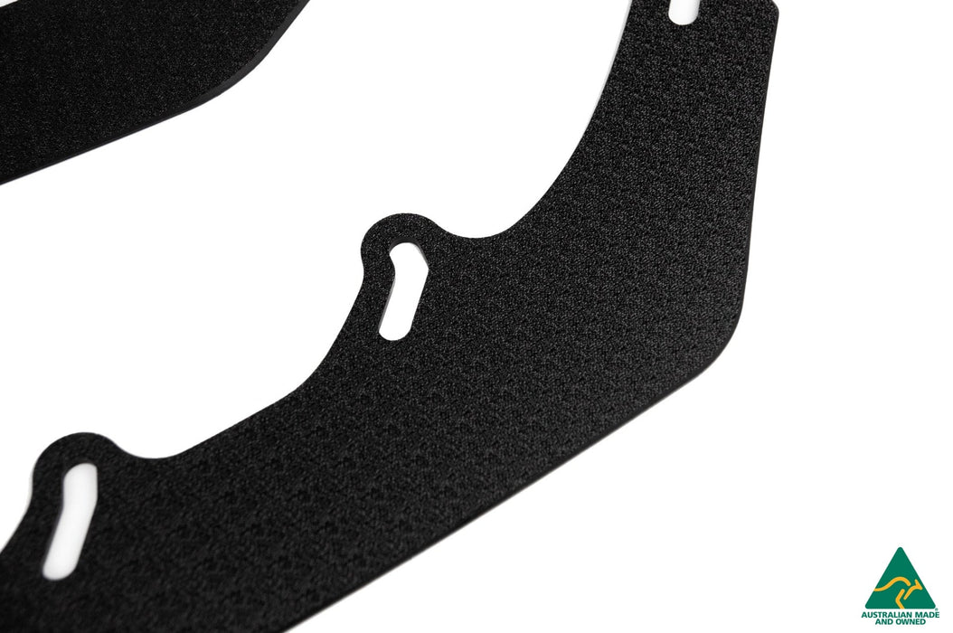 GT Mustang S550 FM Front Lip Splitter Extensions (Pair)-Flow Designs