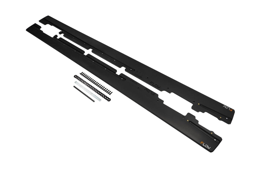 A45 AMG W176 (PFL) Side Skirt Splitters (Pair)-Flow Designs