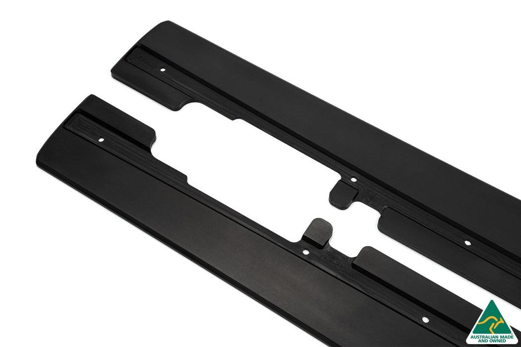 A45 AMG W176 (PFL) Side Skirt Splitters (Pair)-Flow Designs