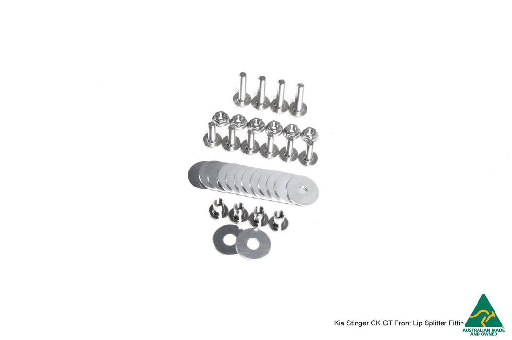 Stinger CK GT 2021-2022 Front Lip Splitter & Bumper Reinforcement Brackets-Flow Designs