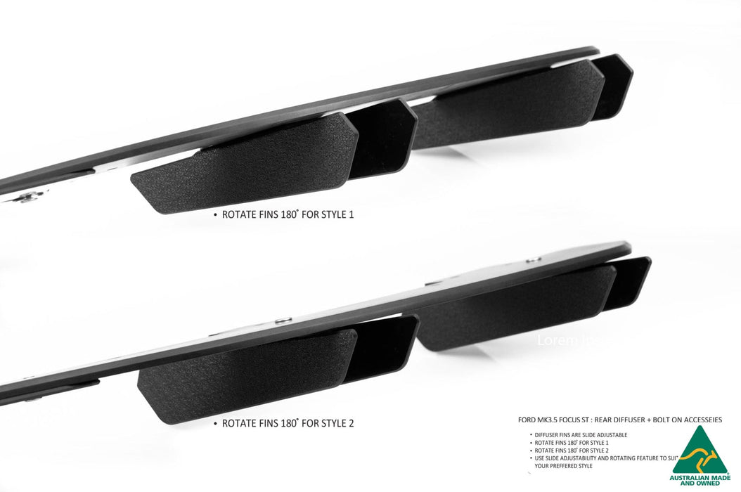 MK3.5 Focus ST (Facelift) Rear Diffuser Set-Flow Designs
