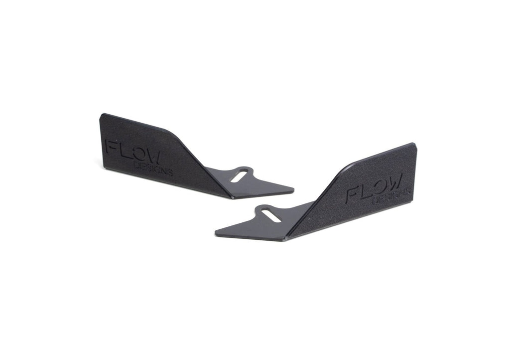 FK8 Civic Type R Front Lip Splitter Winglets (Pair)-Flow Designs