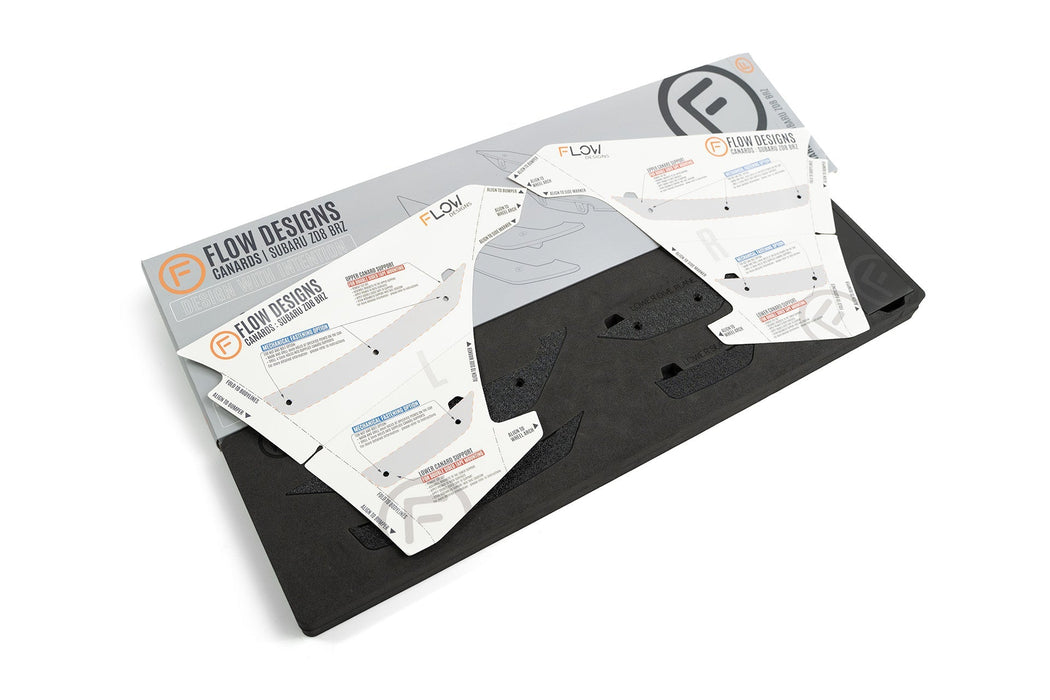 ZD8 BRZ Front Bumper Canards-Flow Designs
