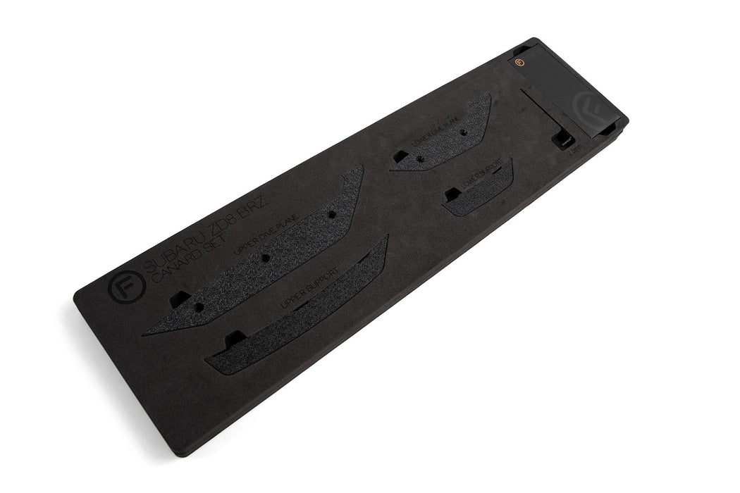 ZD8 BRZ STI Front Bumper Canards-Flow Designs