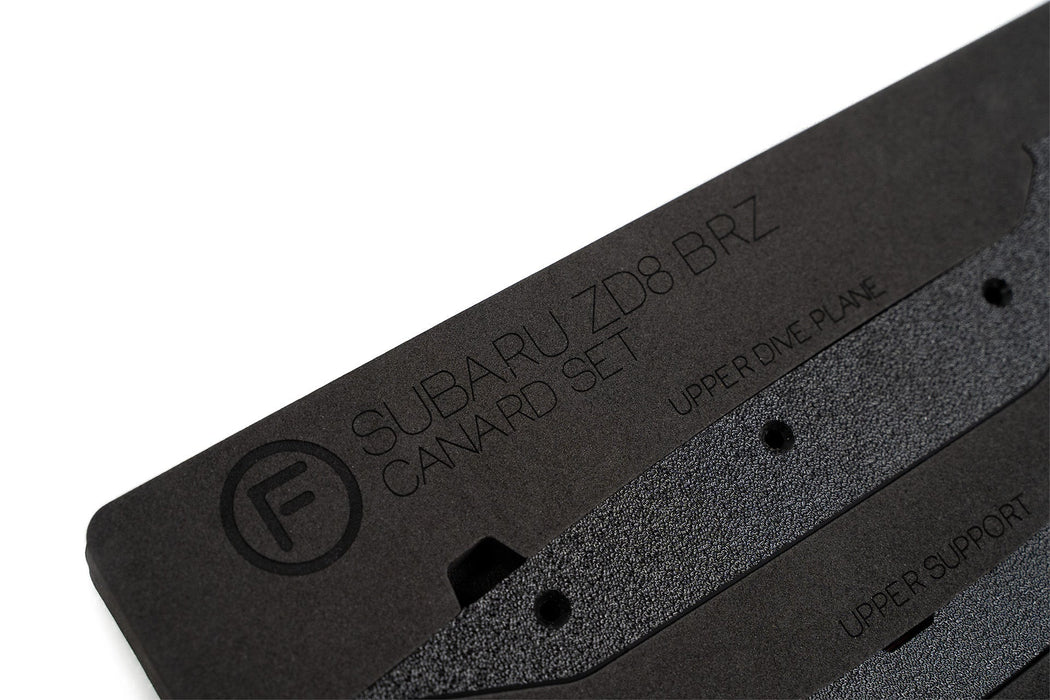 ZD8 BRZ Front Bumper Canards-Flow Designs