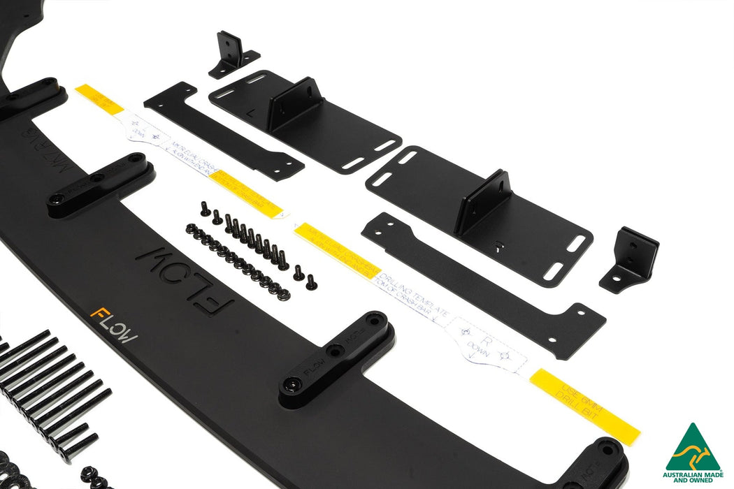 MK7 Golf R (EU/AU) Chassis Mounted Front Lip Splitter V3(Clearance-old design-no finish selection)-Flow Designs