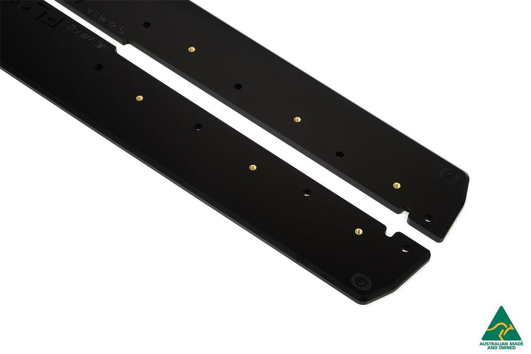 VB WRX Side Skirt Splitters (GLOSS: Pair)-Flow Designs