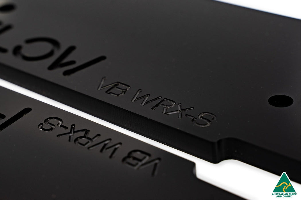 VB WRX Side Skirt Splitters (GLOSS: Pair)-Flow Designs