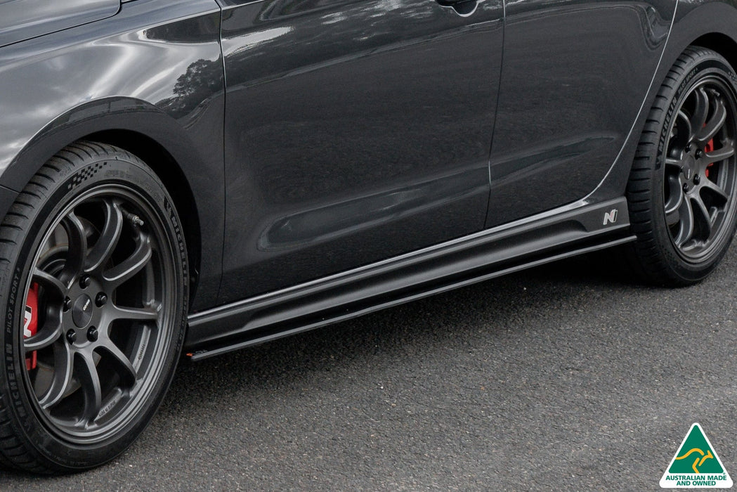 i30N Fastback PD FL 2022+ Side Skirt Splitters (Pair)-Flow Designs
