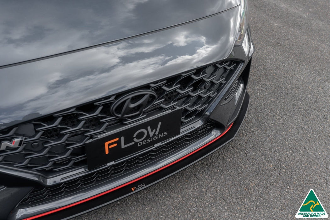 i30N Fastback PD FL 2022+ Front Lip Splitter & Reinforcement Brackets-Flow Designs