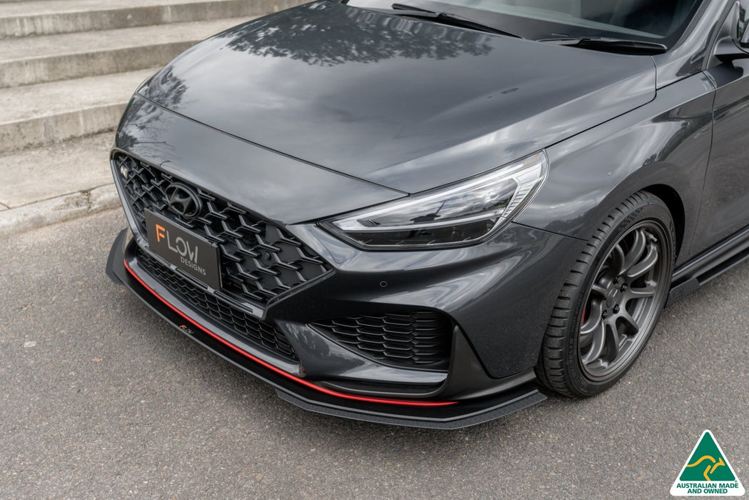 i30N Fastback PD FL 2022+ Front Lip Splitter Extensions (Pair)-Flow Designs