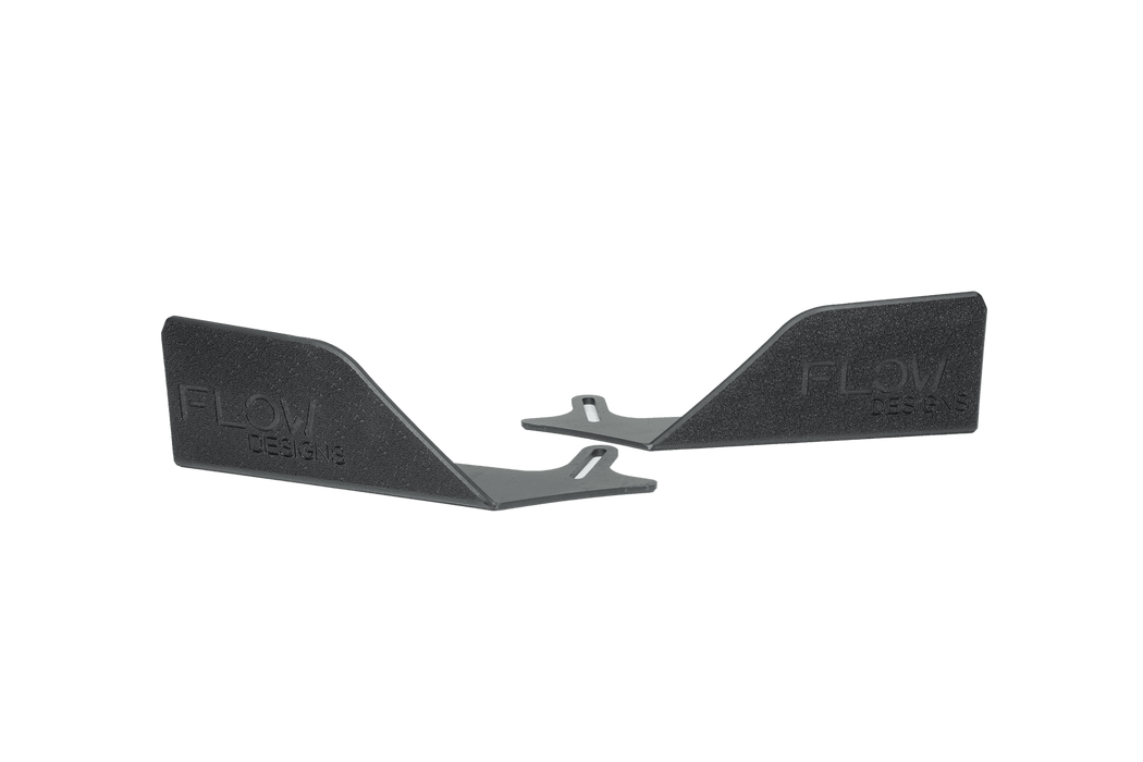 FK4/FK7 Civic RS Hatch PFL Front Lip Splitter Winglets (Pair)-Flow Designs
