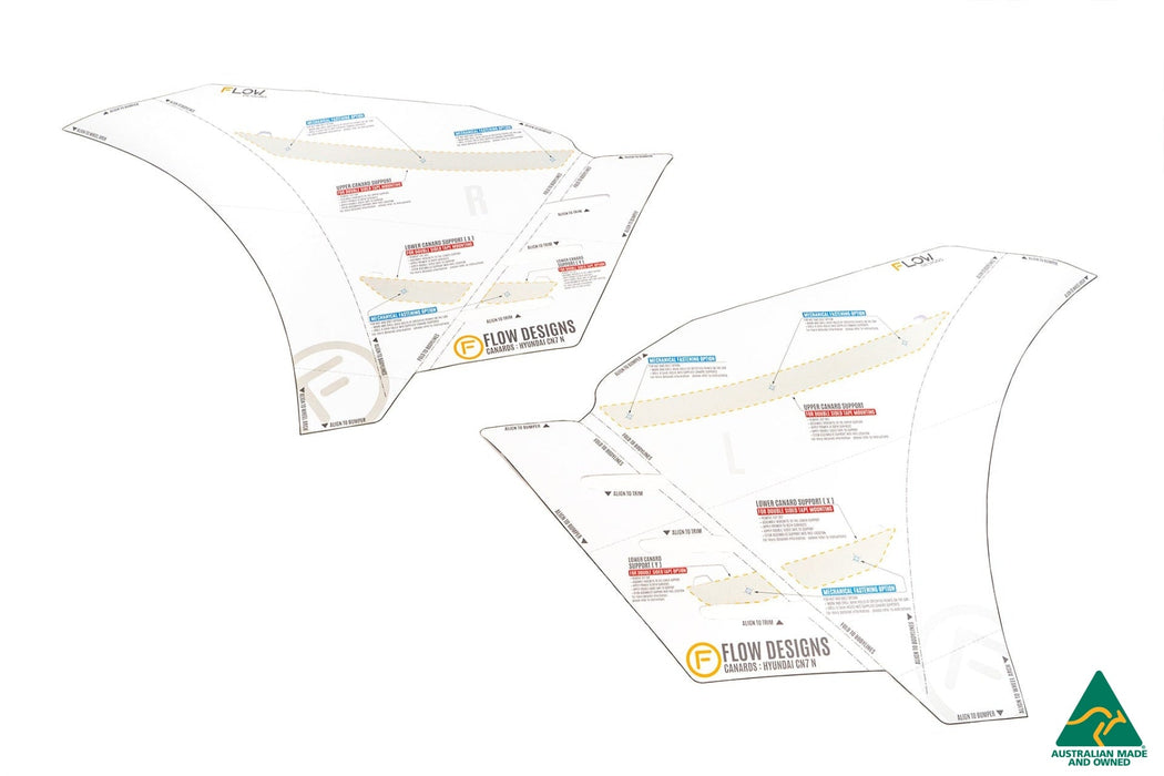 CN7 i30 N Sedan 2021-2023 Front Bumper Canards-Flow Designs