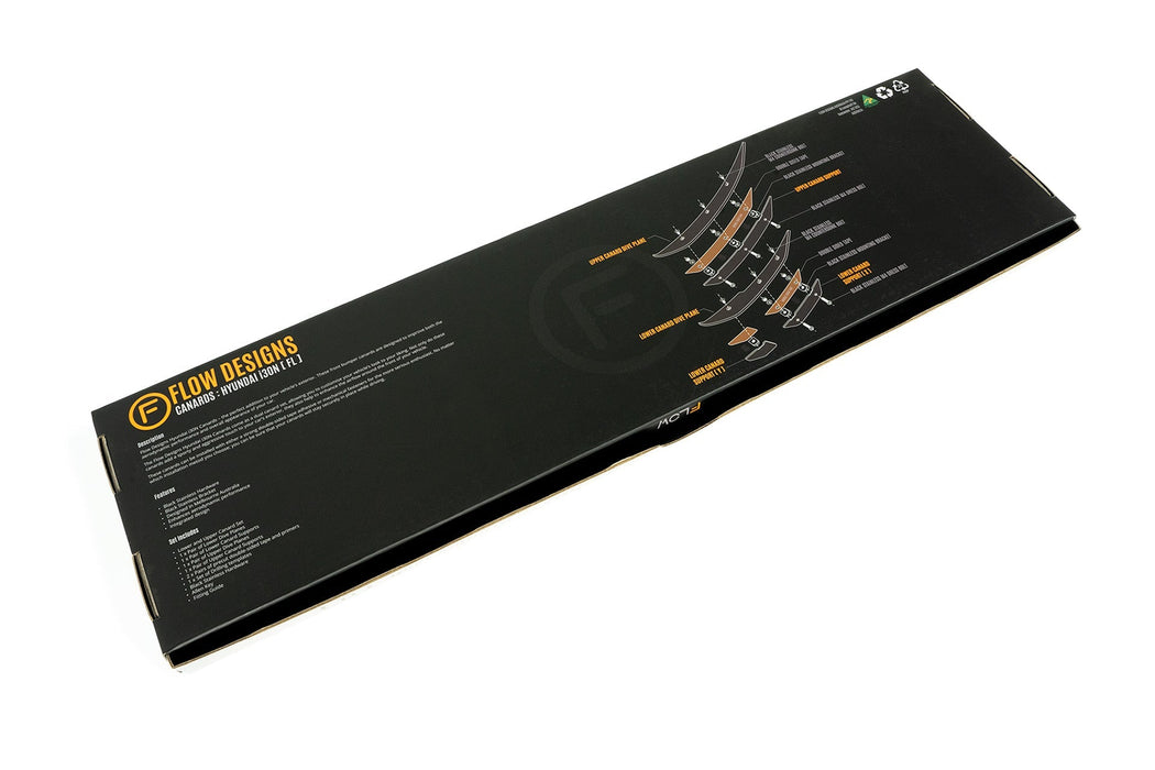 i30 N PD (FL) Front Bumper Canards-Flow Designs
