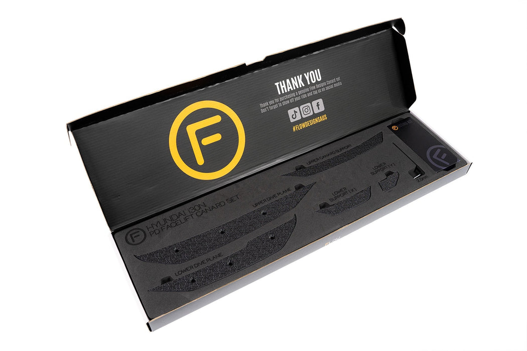 i30 N PD (FL) Front Bumper Canards-Flow Designs