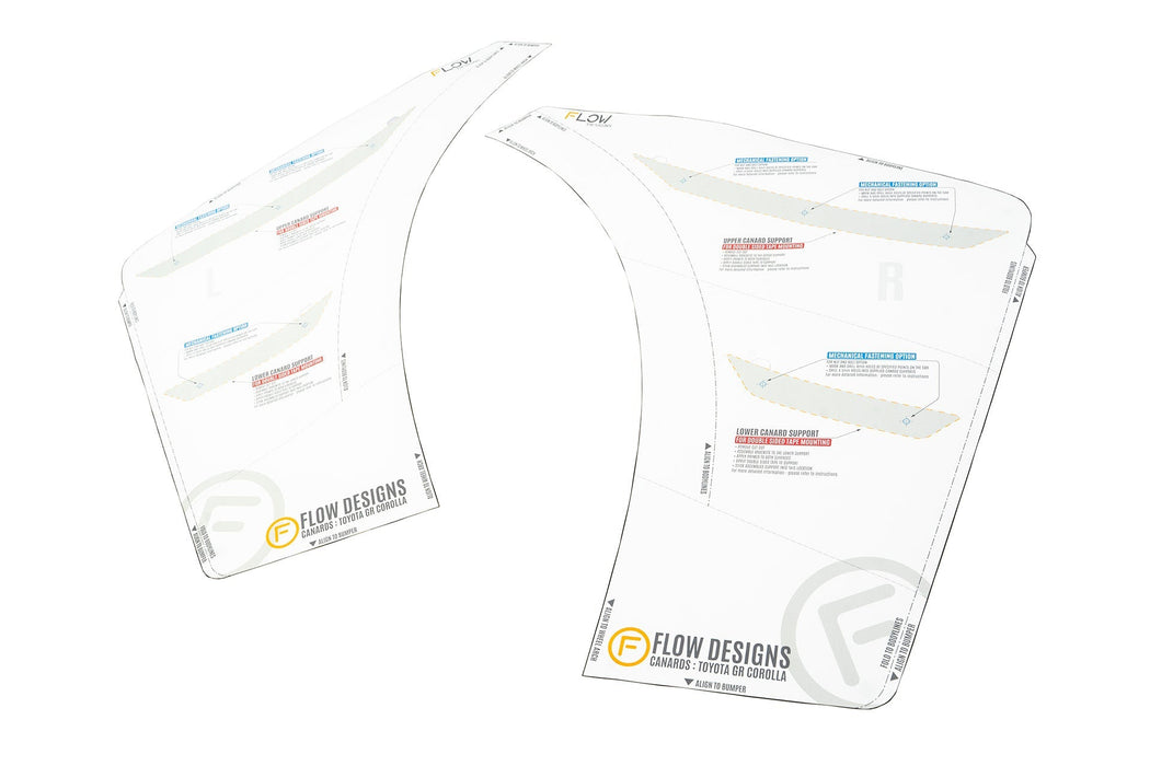 Corolla GR Front Bumper Canards-Flow Designs