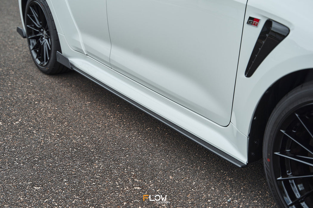 Corolla GR Side Skirt Splitters (TEXTURED: Pair)-Flow Designs