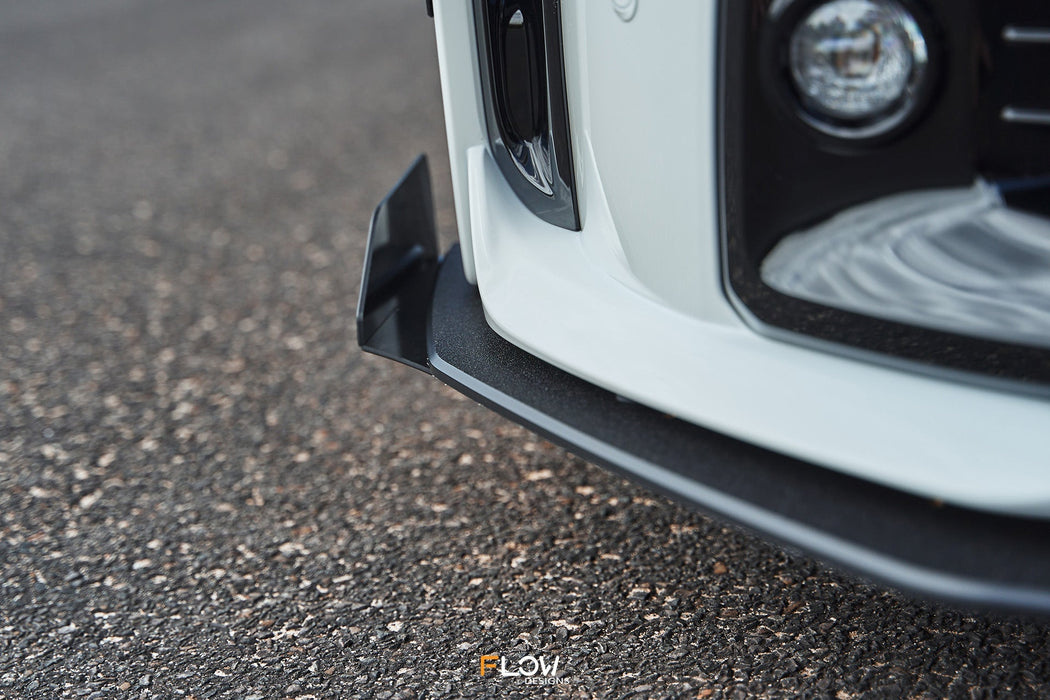 Corolla GR Chassis Mounted Front Lip Splitter (TEXTURED)-Flow Designs