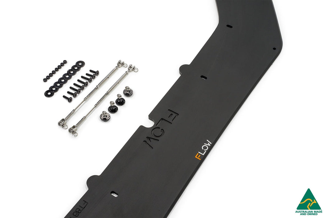 Toyota 86 (GT86/FT86) Front Lip Splitter V2 (With Support Rods)-Flow Designs