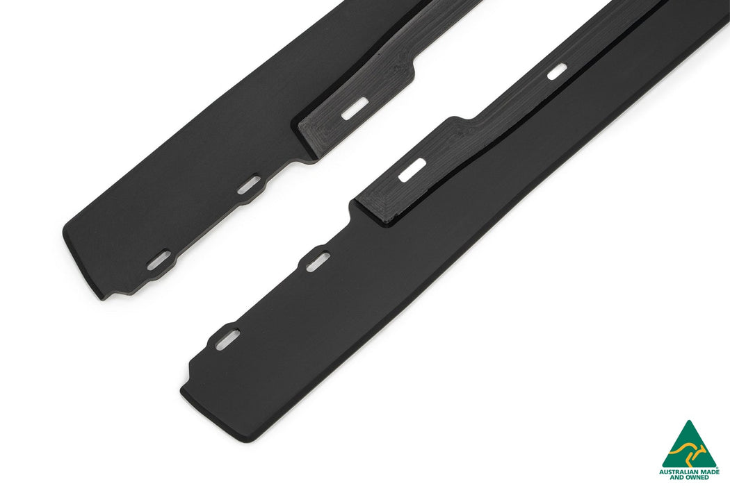 MK6 Golf GTI Side Skirt Splitters V3 (Pair)(Clearance-old design-no finish selection)-Flow Designs