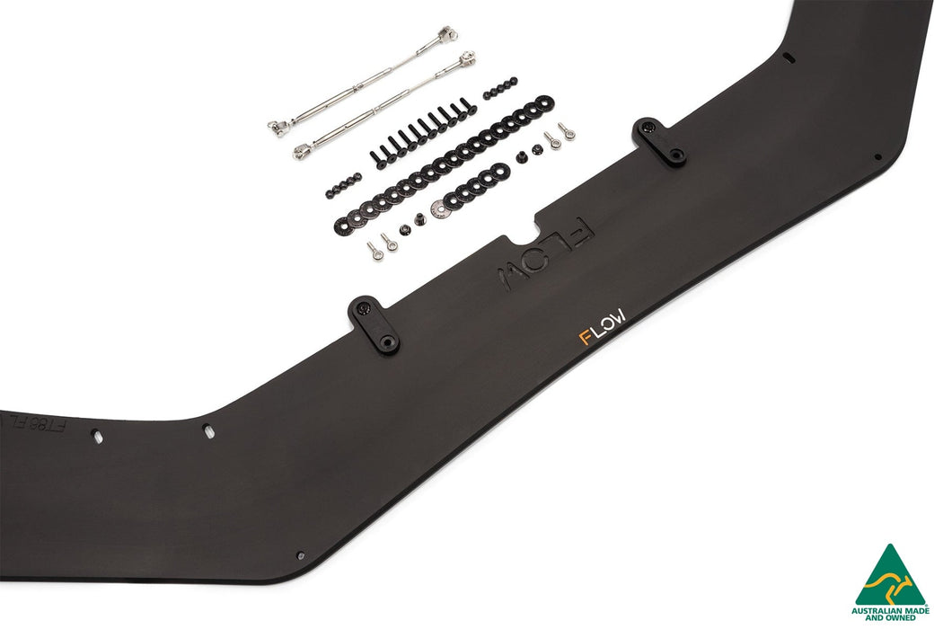 Toyota 86 (Facelift) Front Lip Splitter V2 (With Support Rods)-Flow Designs