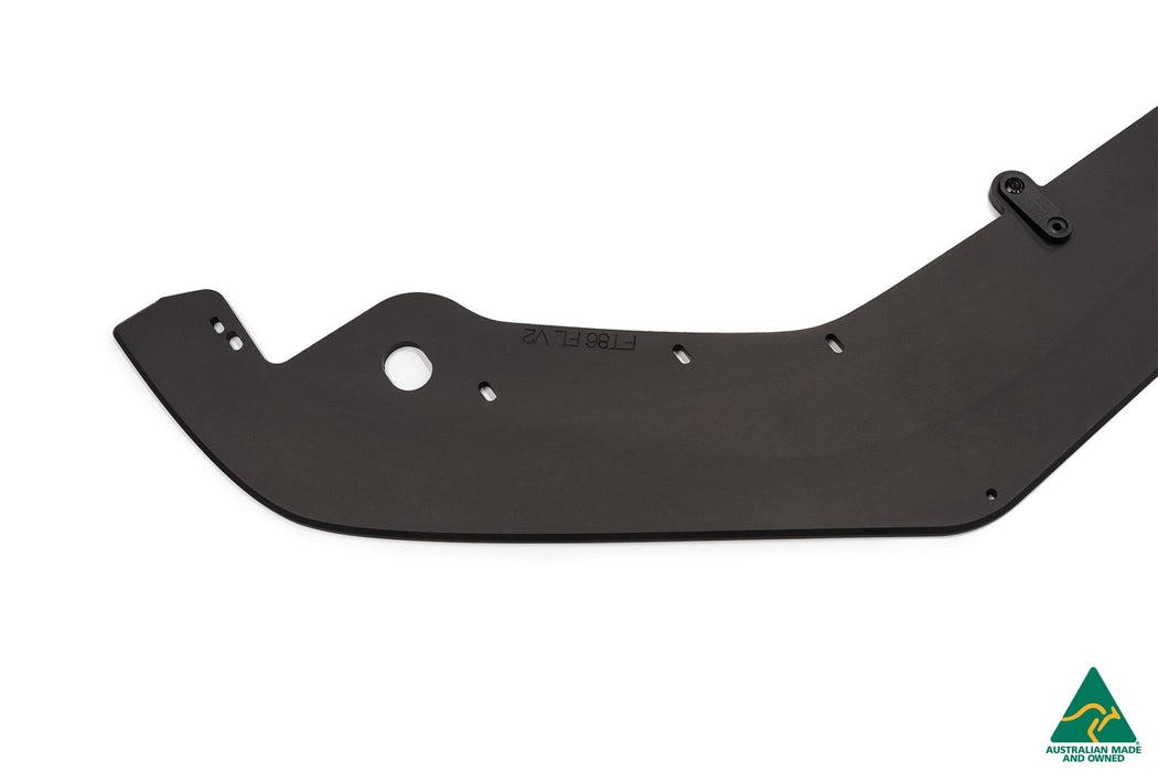 Toyota 86 (Facelift) Front Lip Splitter V2 (With Support Rods)-Flow Designs