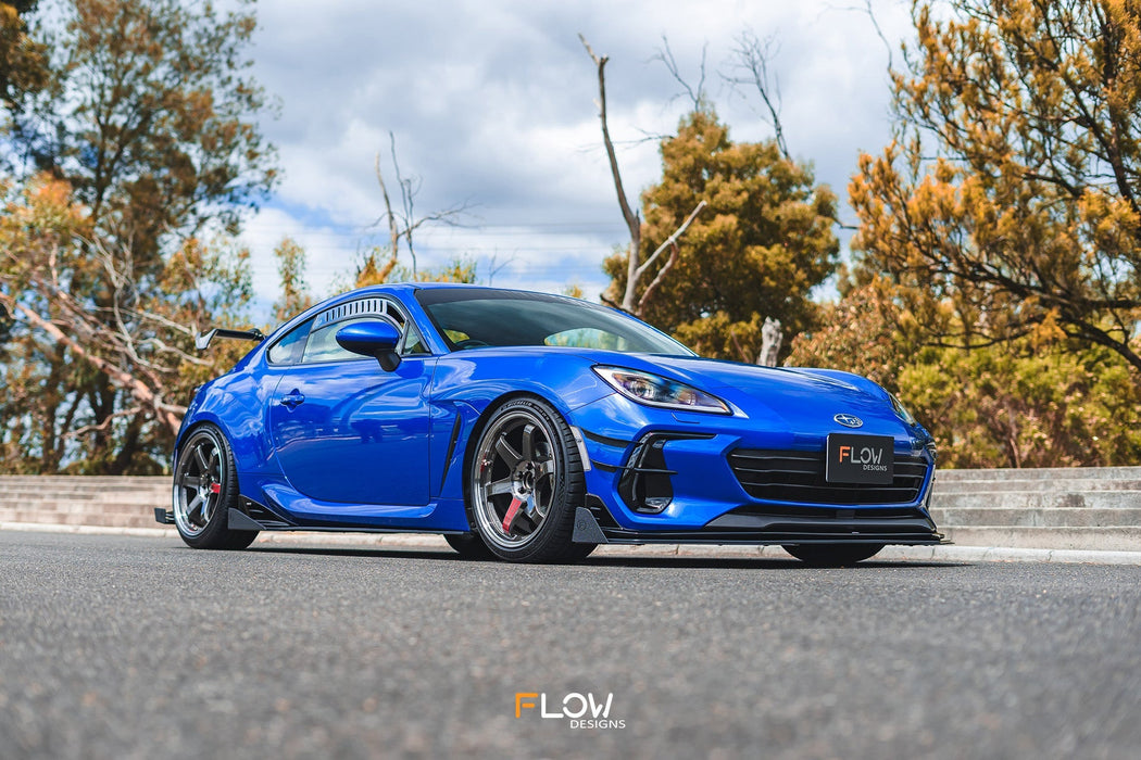 ZD8 BRZ STI Side Skirt Splitters (GLOSS: Pair)-Flow Designs