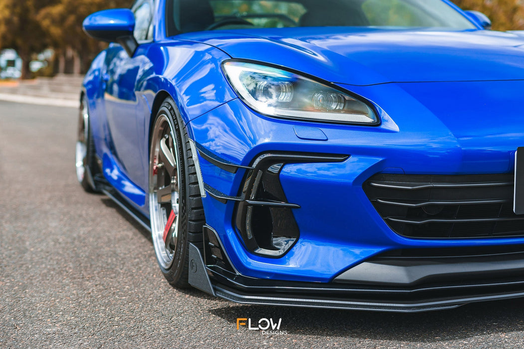 ZD8 BRZ STI Front Bumper Canards-Flow Designs