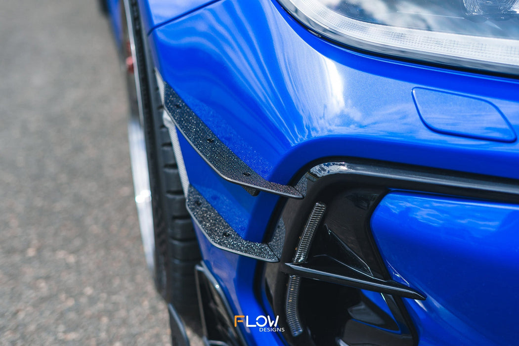 ZD8 BRZ STI Front Bumper Canards-Flow Designs