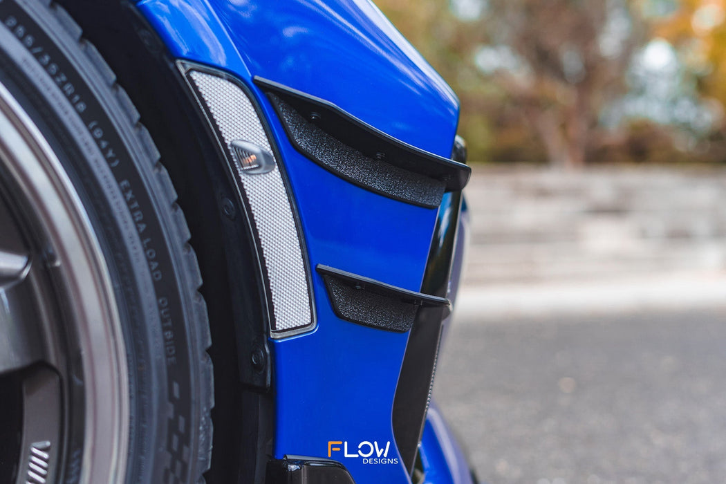 ZD8 BRZ STI Front Bumper Canards-Flow Designs