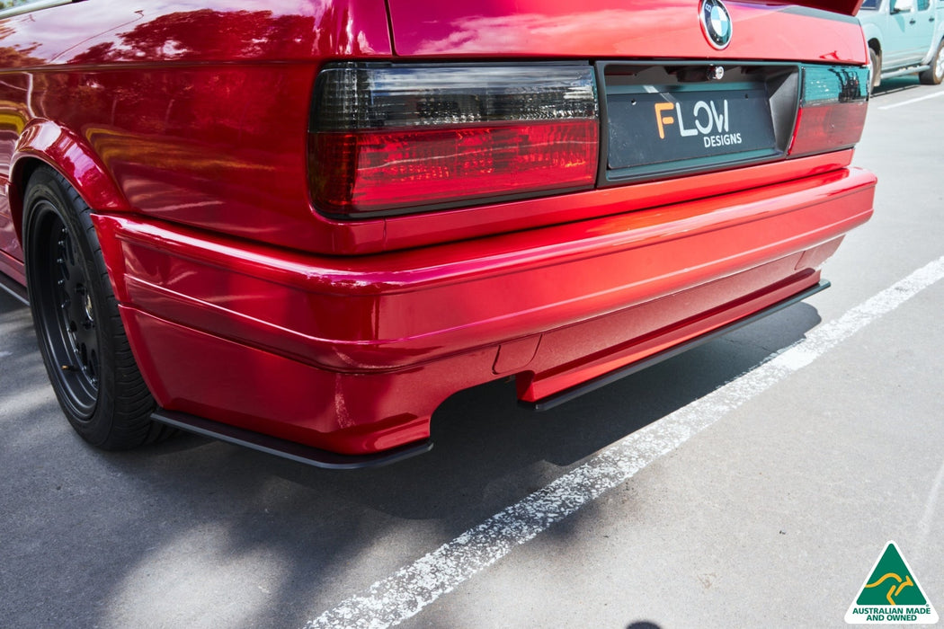 E30 M-Tech 2 Rear Bumper Extension (2 Piece)-Flow Designs