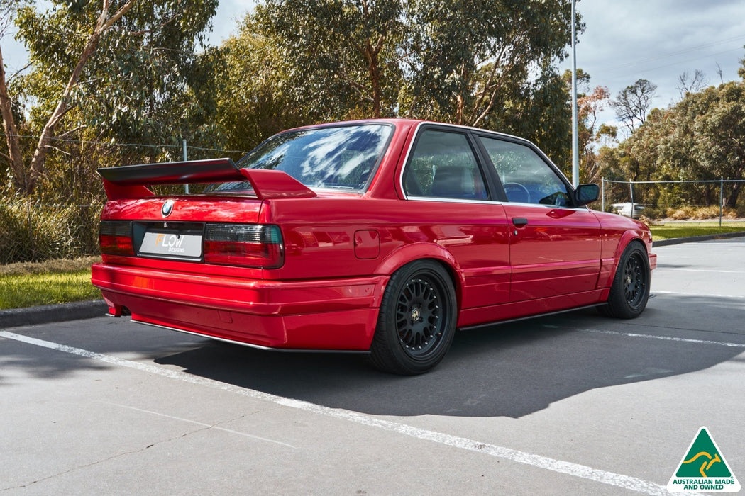 E30 M-Tech 2 Rear Bumper Extension (2 Piece)-Flow Designs