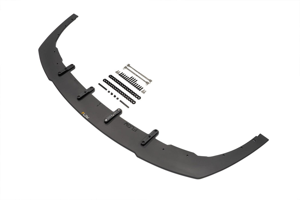 Lancer Ralliart CJ Front Splitter V2.5 With Support Rods-Flow Designs