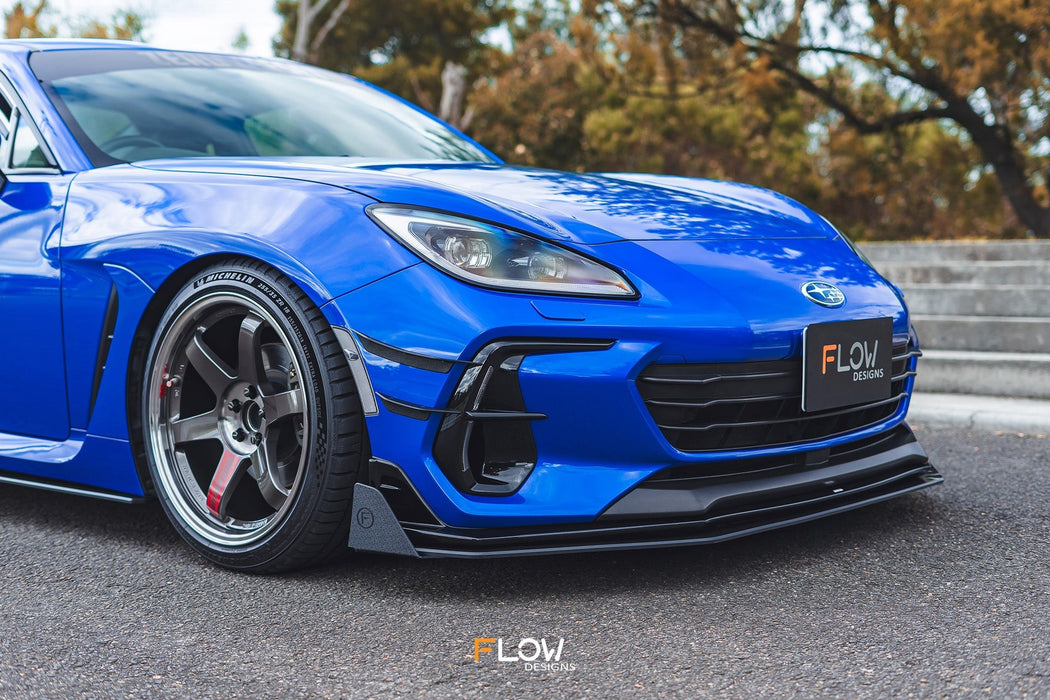 ZD8 BRZ STI Front Lip Splitter (GLOSS)-Flow Designs