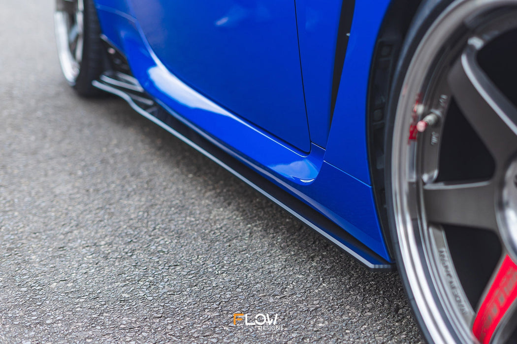 ZD8 BRZ STI Side Skirt Splitters (GLOSS: Pair)-Flow Designs