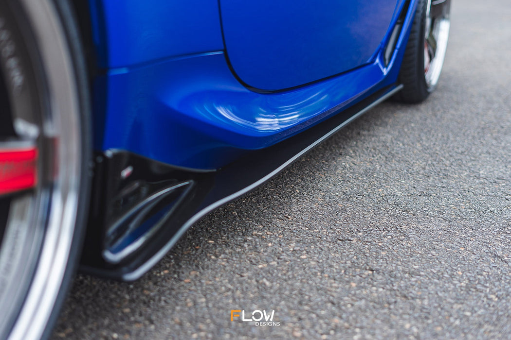ZD8 BRZ STI Side Skirt Splitters (GLOSS: Pair)-Flow Designs