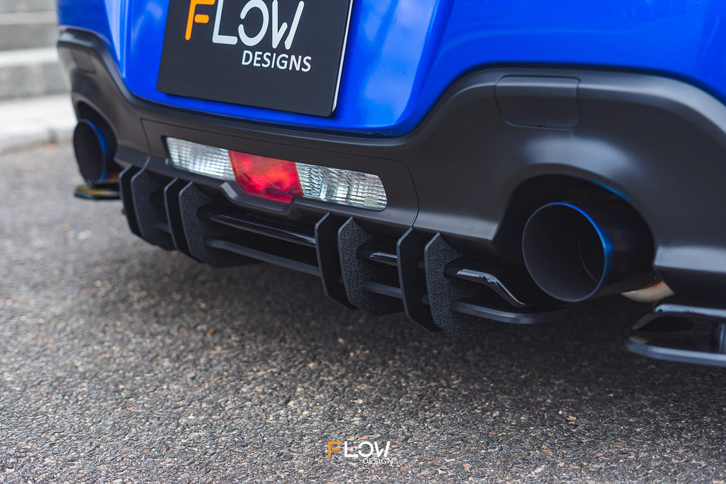 ZD8 BRZ STI Flow-Lock Rear Diffuser (GLOSS)-Flow Designs