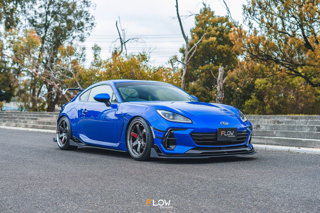 ZD8 BRZ STI Front Lip Splitter (TEXTURED)-Flow Designs