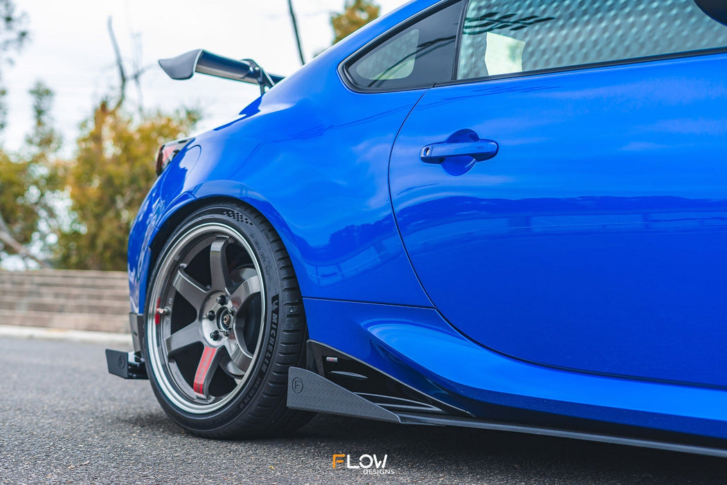 ZD8 BRZ STI Side Skirt Splitter Winglets (Pair)-Flow Designs