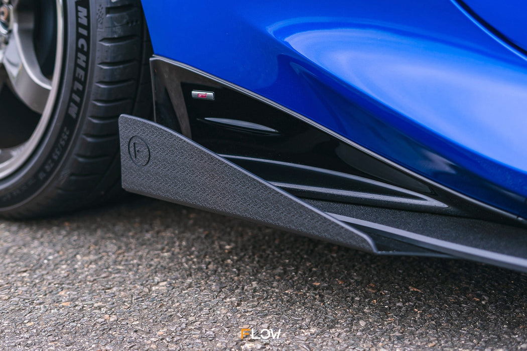 ZD8 BRZ STI Side Skirt Splitter Winglets (Pair)-Flow Designs
