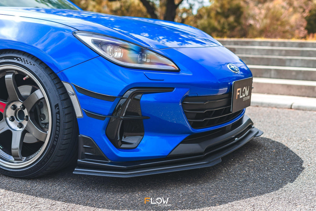 ZD8 BRZ STI Front Lip Splitter Extensions (Pair)-Flow Designs