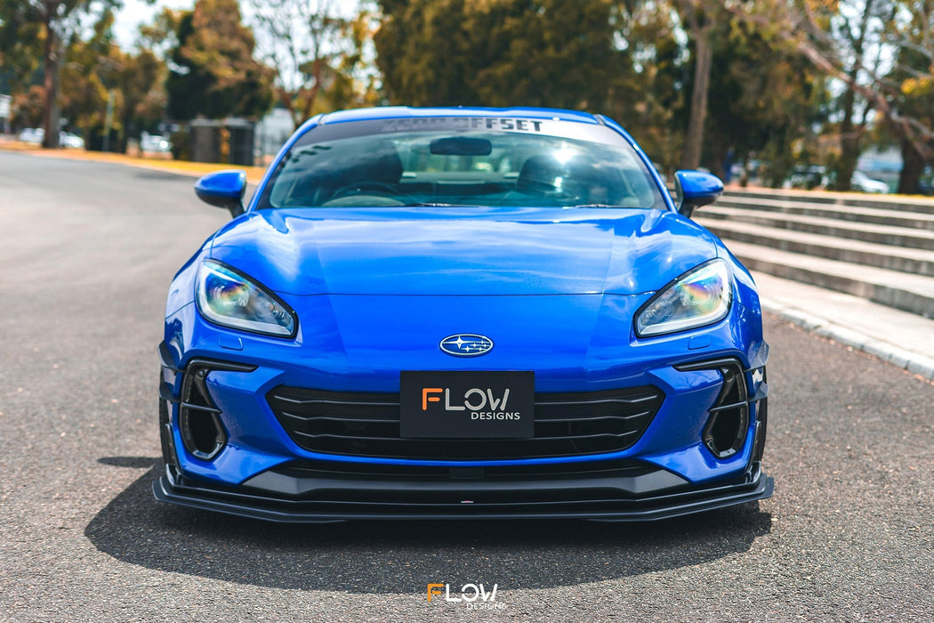 ZD8 BRZ STI Front Lip Splitter Extensions (Pair)-Flow Designs
