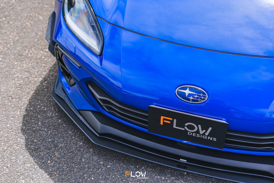 ZD8 BRZ STI Front Lip Splitter (TEXTURED)-Flow Designs
