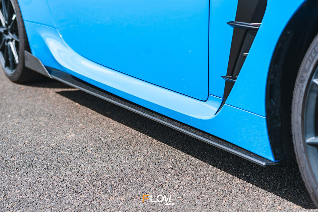 ZN8 GR86 Side Skirt Splitters (TEXTURED: Pair)-Flow Designs