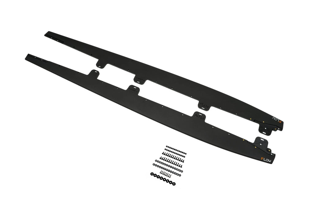 Scirocco R FL V3 Side Skirt Splitters (Pair)-Flow Designs
